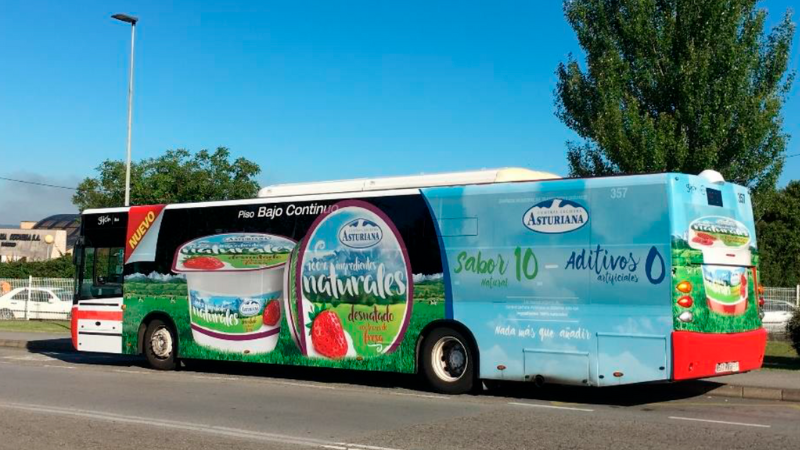 publicidad en autobuses de Madrid