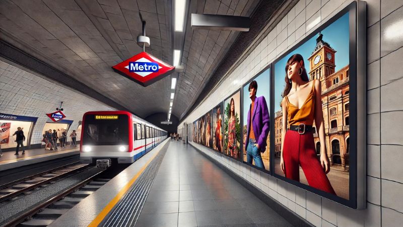 pantallas interactivas en el metro